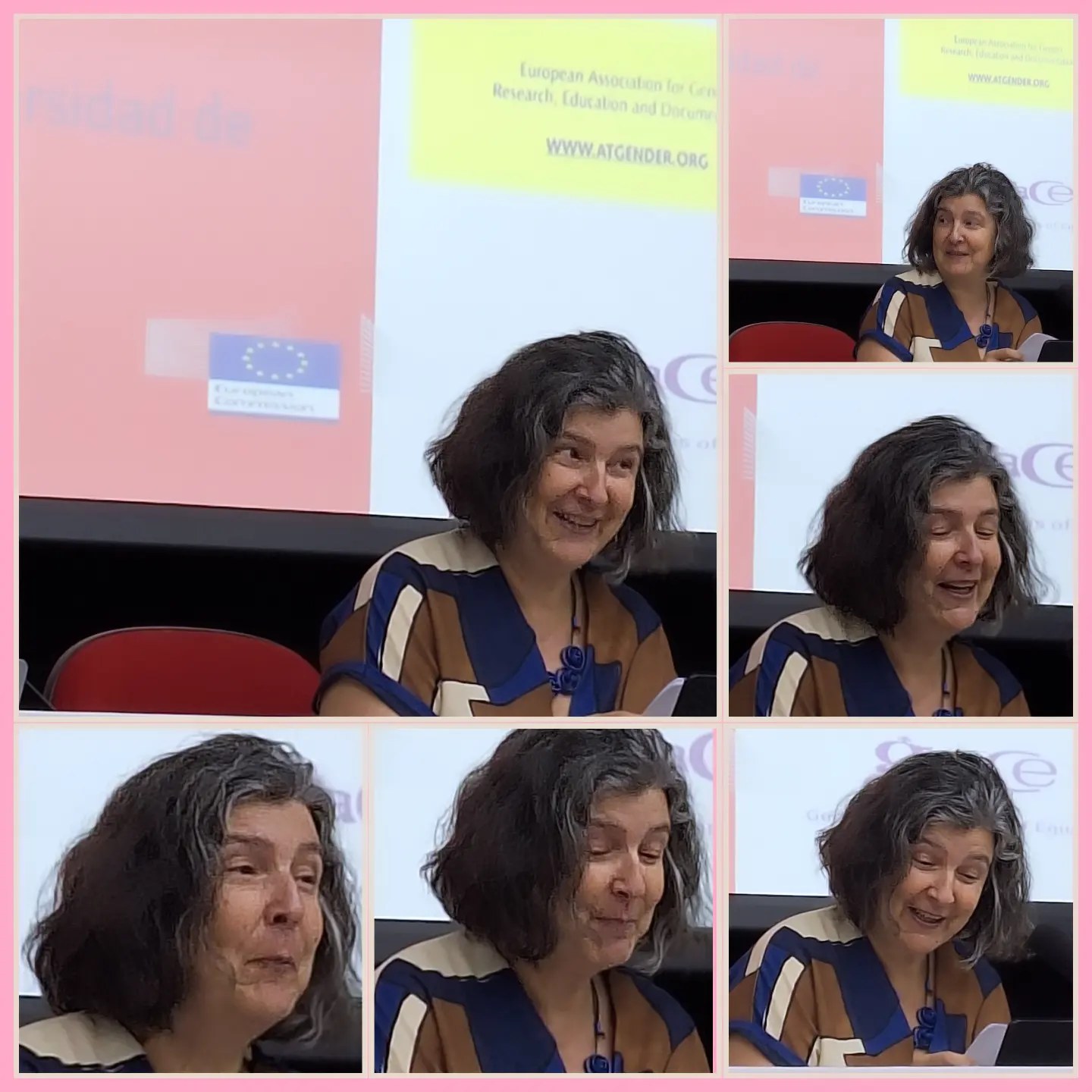 Prof. Adelina Sánchez en las actividades del 30 aniversatio Cadernos PAGU