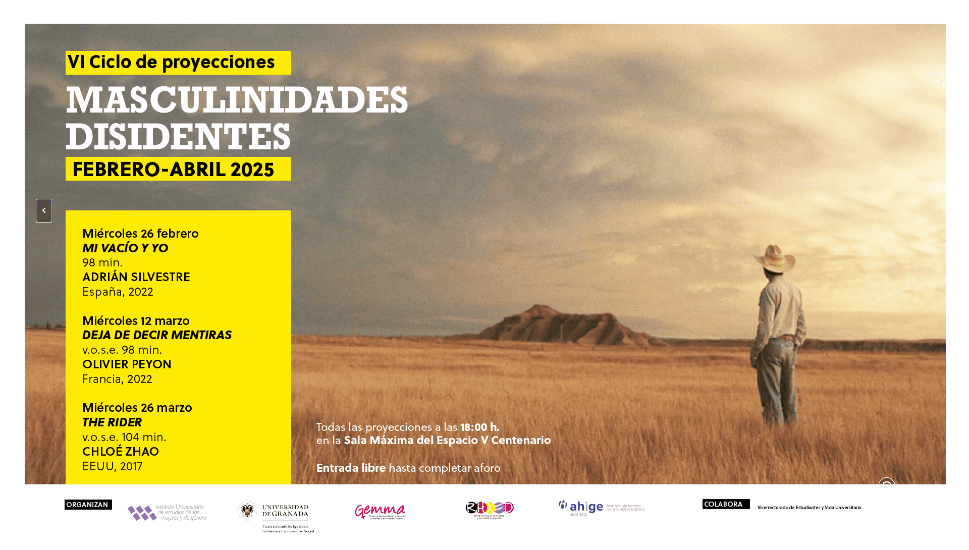Poster of the 6th Dissident Masculinities Film Cycle