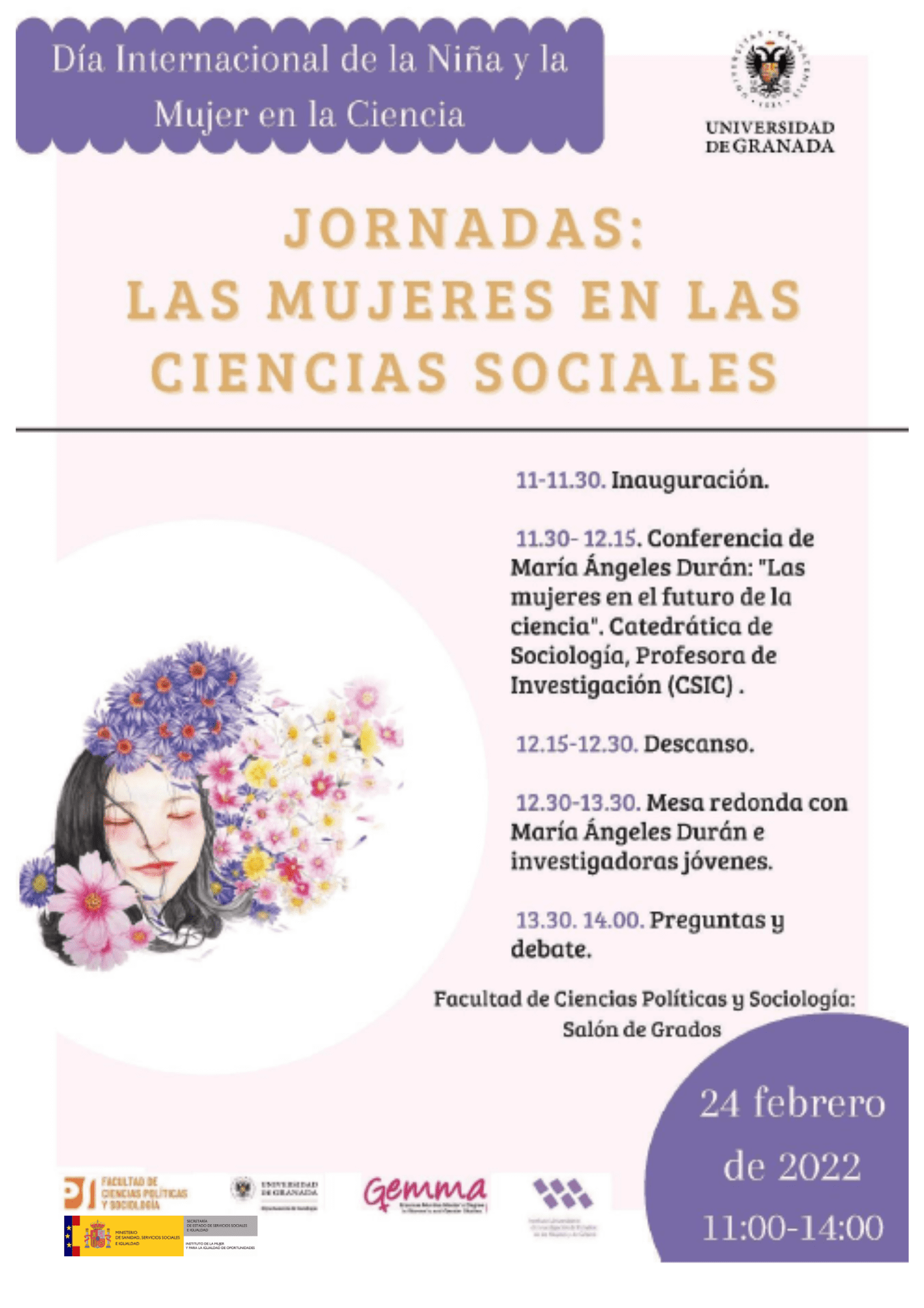 Poster of Las Mujeres en las Ciencias Sociales Seminar  
