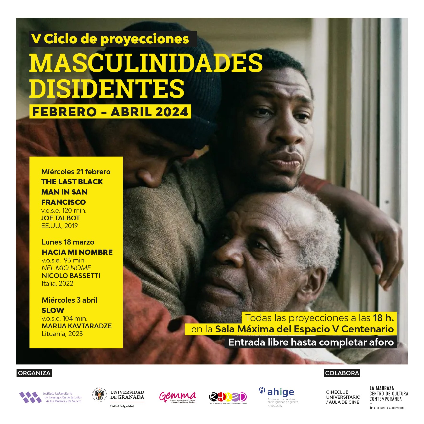 Poster of the Dissident Masculinities Film Series