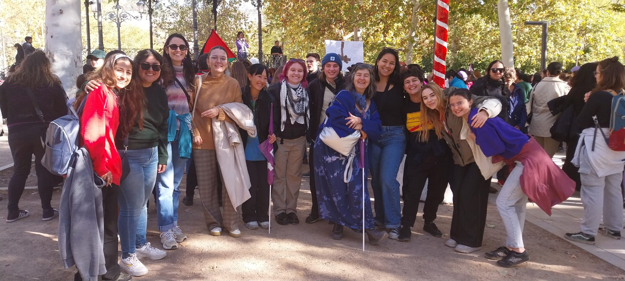 Estudiantes del GEMMA en la manifestación del 25 Granada
