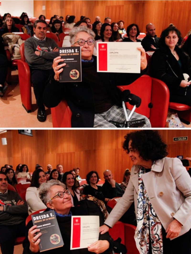 Rosa Medina recoge el premio de Dresda